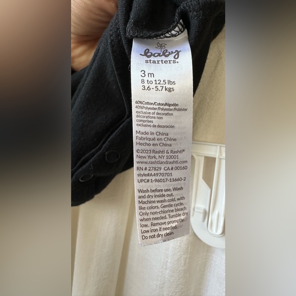 Baby Starters Halloween Bodysuit, Tutu, Headband & Leg Warmers (4pcs) Size: 3 M - Picture 10 of 12